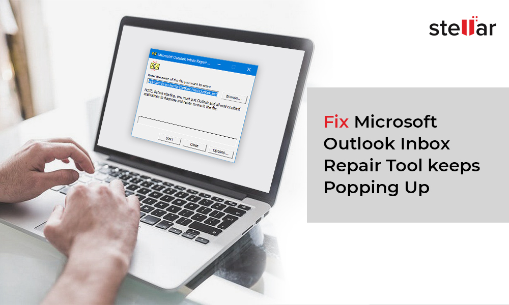microsoft outlook inbox repair tool started itself